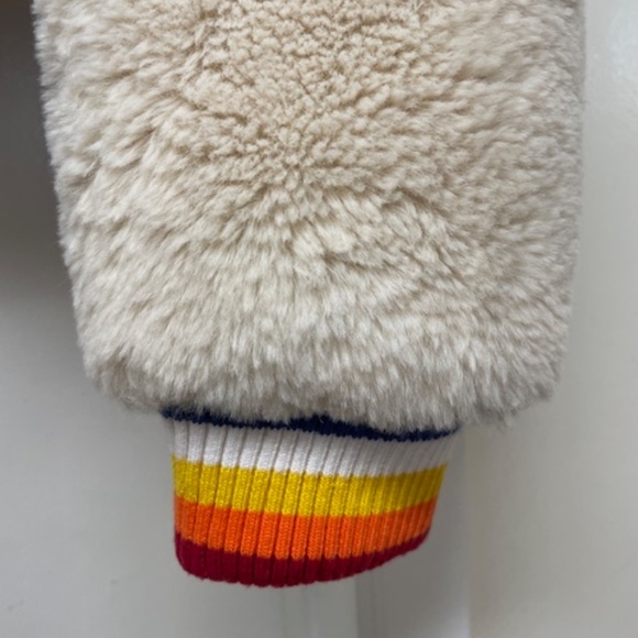 NEW Spiritual Gangster Furry Crop Jacket Rainbow NWOT - Picture 9 of 14